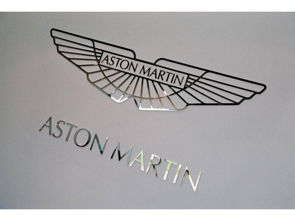 AstonMartin Logo silver Gaydon Warwickshire 28 September 2010 Aston 