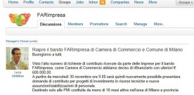 IMPRESE: RIFINANZIATO IL BANDO “FARIMPRESA” DI CCIAA.