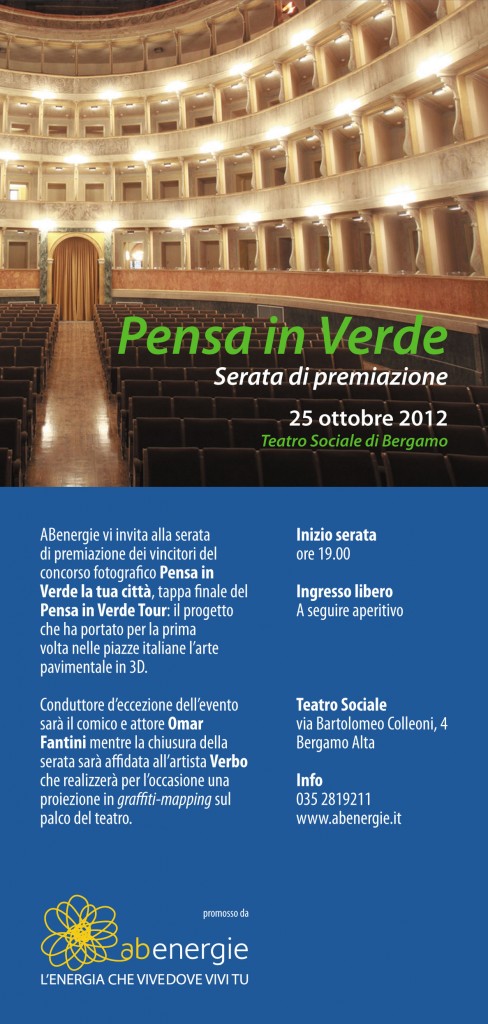 SAVE THE DATE > ABENERGIE, “PENSA IN VERDE” – SERATA DI PREMIAZIONE