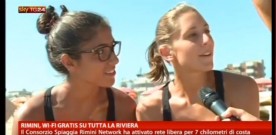 SKY TG24 (AUGUST, 3) LIVE: RIMINI, FREE WI-FI AND MY-REPUTATION DECALOGUE FOR  SOCIAL NETWORKS ON THE BEACH