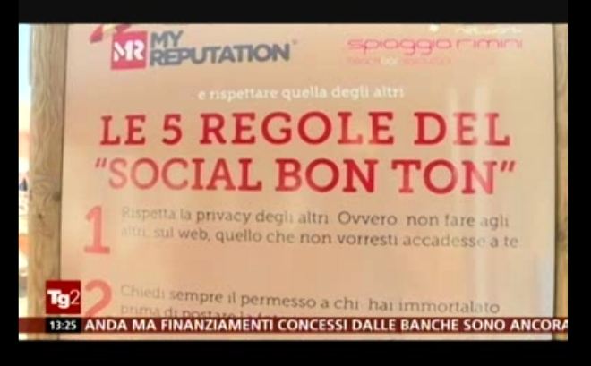 RAI TG2 (4 AGOSTO): SUMMER TIME: FREE WI-FI AND “SOCIAL BON TON” ON THE BEACH IN RIMINI RIVIERA