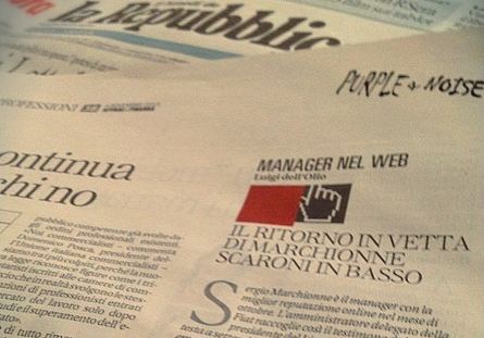 Repubblica Affari & Finanza, “MANAGER ON THE NET”: MARCHIONNE IS BACK, ON THE TOP