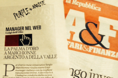 Repubblica, Affari & Finanza  – MANAGER ON THE WEB: MARCHIONNE AGAIN FOR THE THIRD TIME