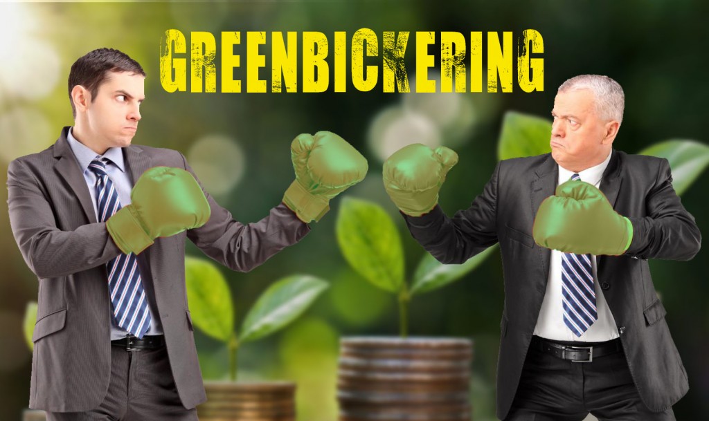 SUSTAINABILITY: GREENBICKERING, COMPANIES NOW FIGHT ABOUT WHO IS NOT AS GREEN AS THEY CLAIMS.